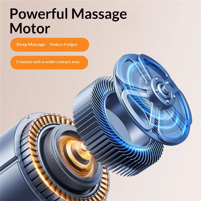 1.45m 3-Mode Massage Type-C to Type-C Cable Neck Hanging PD 100W Fast Charging Cable - Blue - 4