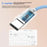 1.45m 3-Mode Massage Type-C to Type-C Cable Neck Hanging PD 100W Fast Charging Cable - Blue - 7