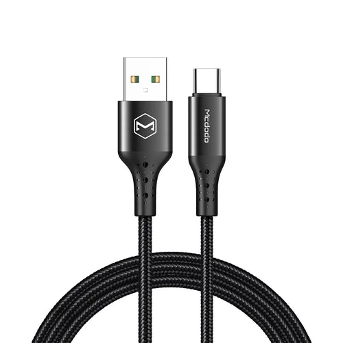 MCDODO for iPhone 15 Series 1.5M 5A Nylon Braided Type-C USB Charging Cable Cord for Samsung Huawei Xiaomi - 1