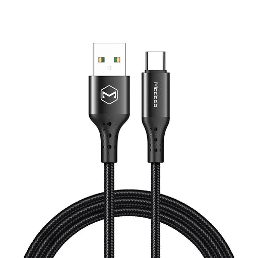 MCDODO for iPhone 15 Series 1.5M 5A Nylon Braided Type-C USB Charging Cable Cord for Samsung Huawei Xiaomi - 1