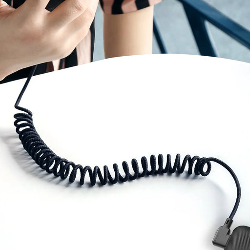 MCDODO 1.8M Spring Coiled Elbow Shape Typc-C USB Data Sync Charger Cable for Samsung Huawei Xiaomi - 2
