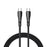 MCDODO for iPhone 15 Series Nylon Braided 0.2M USB-C to USB-C Fast Charging Cable for Samsung Huawei Xiaomi - 1