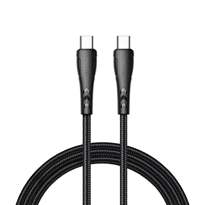 MCDODO for iPhone 15 Series Nylon Braided 0.2M USB-C to USB-C Fast Charging Cable for Samsung Huawei Xiaomi - 1