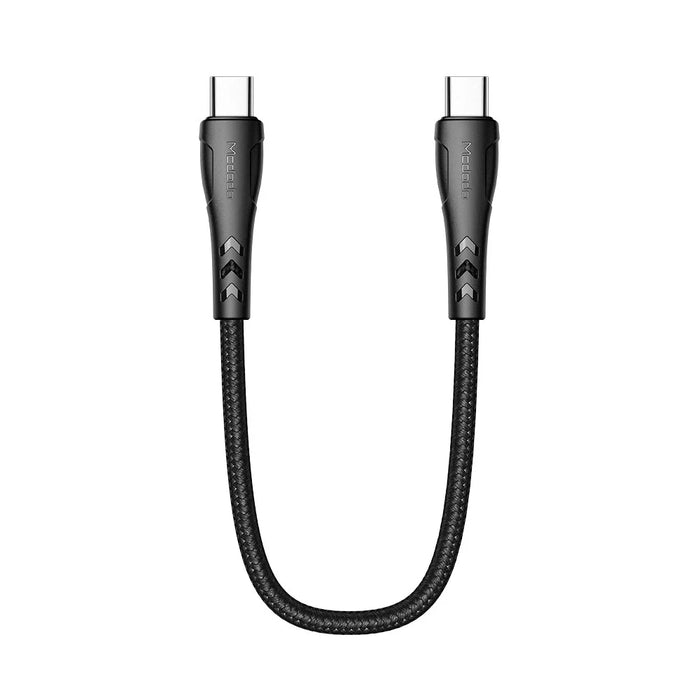 MCDODO for iPhone 15 Series Nylon Braided 0.2M USB-C to USB-C Fast Charging Cable for Samsung Huawei Xiaomi - 2