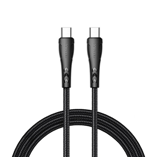 MCDODO for iPhone 15 Series Nylon Braided 1.2M USB-C to USB-C Fast Charger Cable for Samsung Huawei Xiaomi - 1