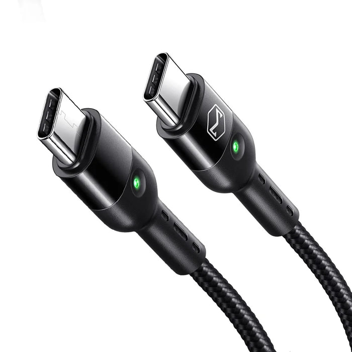 MCDODO for iPhone 15 Series Spring Coiled Type-C to Type-C Data Cable Power Delivery PD Fast Charger Cable - 6
