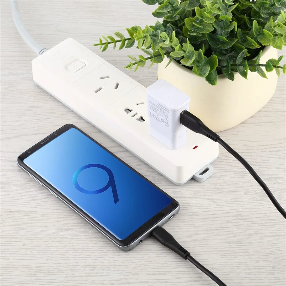 For iPhone 15 Series 1M USB Type-C to USB-A 3.0 Data Sync Charging Cable for Samsung Huawei Xiaomi - Black - 3
