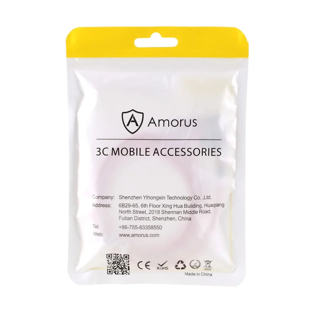 AMORUS Micro USB Right Angle Head Data Cable 2A Fast Charging Nylon Braided Wire - Red - 7