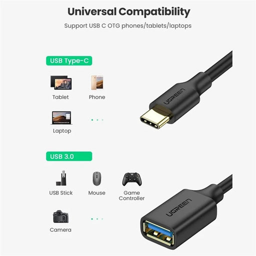 UGREEN USB C to USB Adapter OTG Cable USB Type C Male to USB 3.0 Female Cable Adapter for MacBook Pro - 2