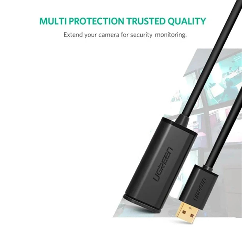 UGREEN 5m USB 2.0 Male to Female Signal Amplifier Extension Cable Cord for Printer Computer Laptop - 7