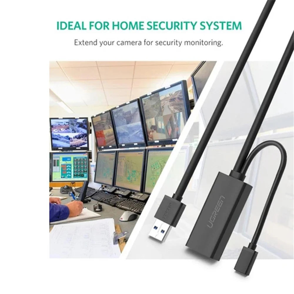 UGREEN 5m USB 3.0 Extension Cable USB Male to Female Repeater Cord Signal Booster Extender Cable - 2