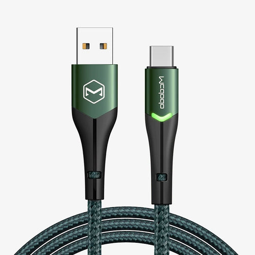 MCDODO MDD CA-7960 for iPhone 15 Series 1m Type-C Cable Fast Charge Phone Charger Data Cord for Xiaomi Samsung Huawei - Green - 1