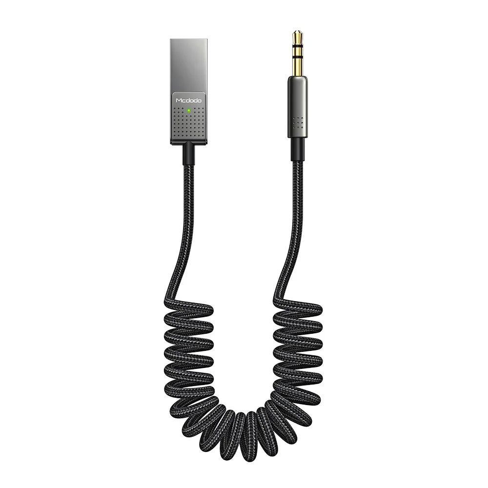 MCDODO CA-8700 MDD 1.2m Aux Bluetooth-compatible Adapter Dongle Cable for Car 3.5mm Jack Aux Receiver Speaker Audio Music Transmitter - 1