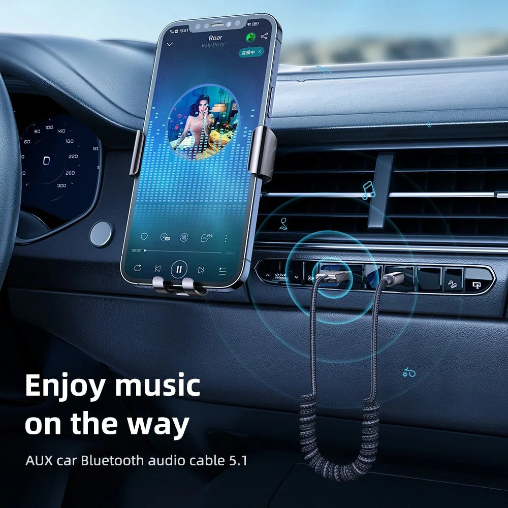 MCDODO CA-8700 MDD 1.2m Aux Bluetooth-compatible Adapter Dongle Cable for Car 3.5mm Jack Aux Receiver Speaker Audio Music Transmitter - 2