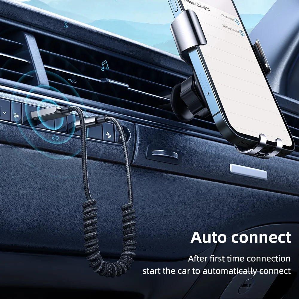 MCDODO CA-8700 MDD 1.2m Aux Bluetooth-compatible Adapter Dongle Cable for Car 3.5mm Jack Aux Receiver Speaker Audio Music Transmitter - 5