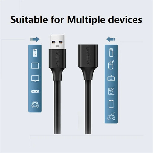 UGREEN 1.5m USB2.0 Extension Cable Male to Female Extended Data Cable Cord for Computer USB Flash Drive - 2