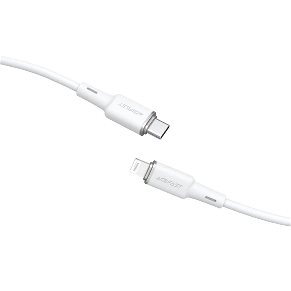 ACEFAST C2-01 MFI for iPhone 15 Series USB-C to Lightning Zinc Alloy Silicone Charging Data Cable - Black - 2