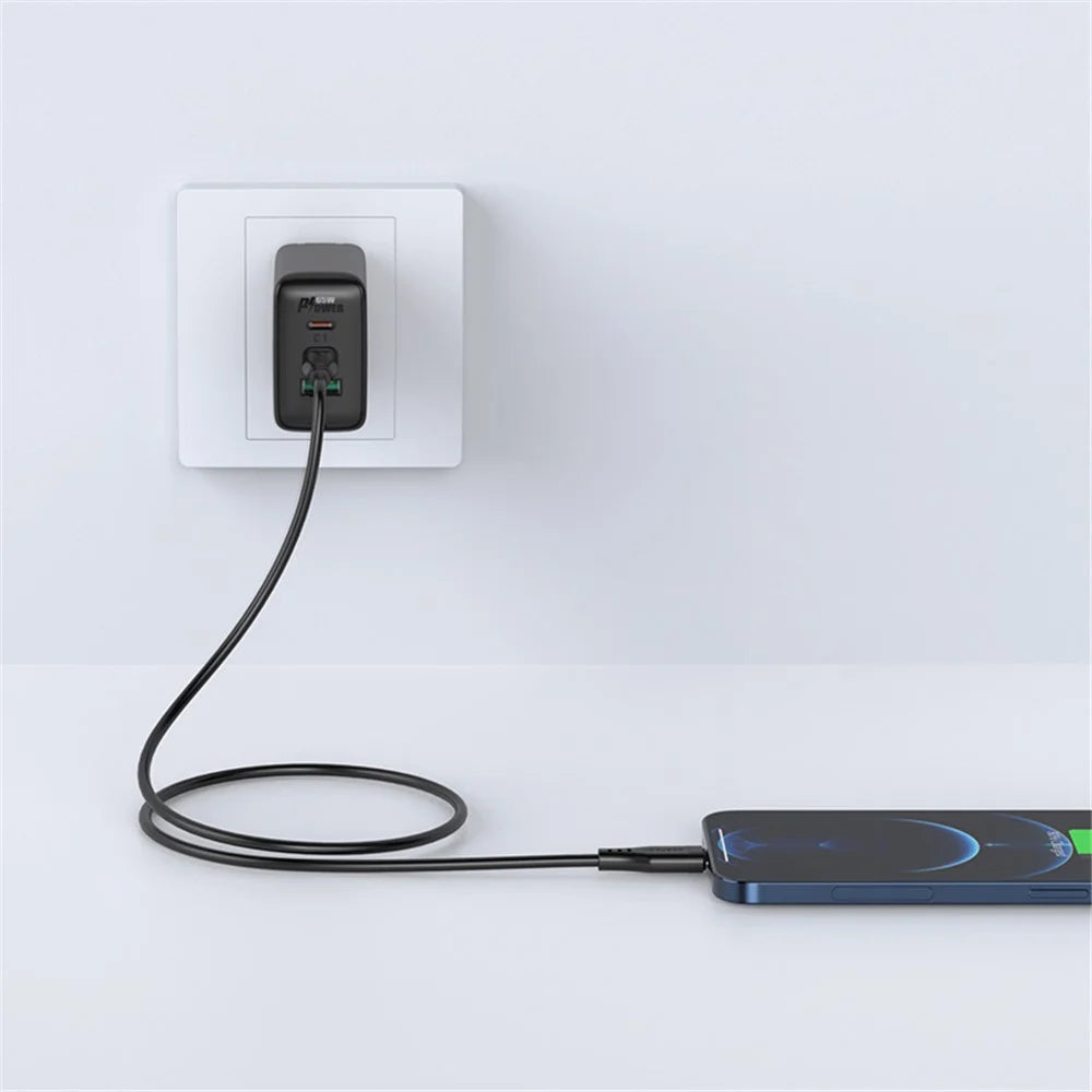 ACEFAST C3-01 MFI Certified USB-C to Lightning TPE Charging Data Cable Support PD30W Fast Charging 1.2m - Black - 2