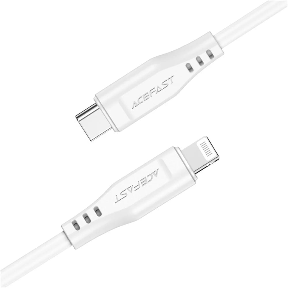 ACEFAST C3-01 MFI Certified USB-C to Lightning TPE Charging Data Cable Support PD30W Fast Charging 1.2m - Black - 4
