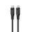 ACEFAST C3-03 for iPhone 15 Series 60W High Power USB-C to USB-C TPE Charging Data Cable 1.2m - Black - 1