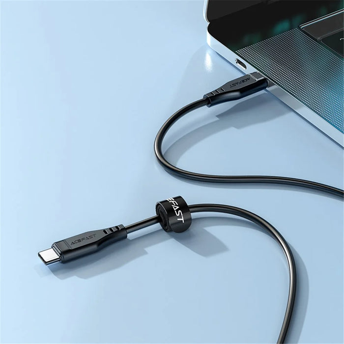 ACEFAST C3-03 for iPhone 15 Series 60W High Power USB-C to USB-C TPE Charging Data Cable 1.2m - Black - 4