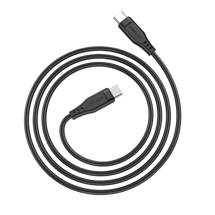ACEFAST C3-03 for iPhone 15 Series 60W High Power USB-C to USB-C TPE Charging Data Cable 1.2m - Black - 5