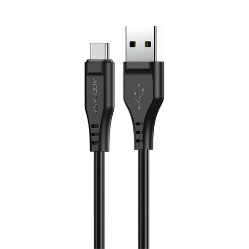 ACEFAST C3-04 for iPhone 15 Series USB-A to USB-C Data Cable 3A Max TPE Charging Cord 1.2m - Black - 1