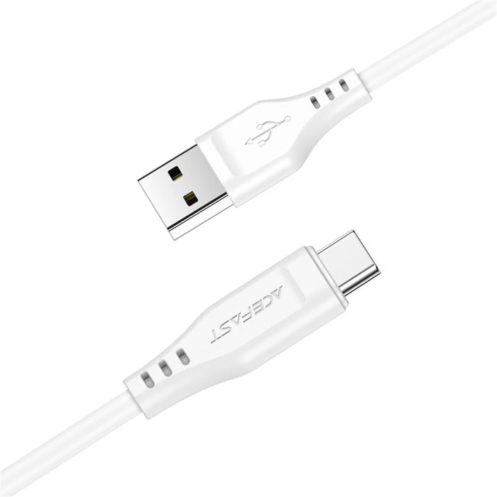 ACEFAST C3-04 for iPhone 15 Series USB-A to USB-C Data Cable 3A Max TPE Charging Cord 1.2m - Black - 4