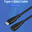 PQ105 1m USB3.1 Type-C Male to Female 10Gbps High Speed Data Cable Gen2 4K Projection Screen PD100W 5A Fast Charging Cable - 2