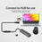 PQ105 1m USB3.1 Type-C Male to Female 10Gbps High Speed Data Cable Gen2 4K Projection Screen PD100W 5A Fast Charging Cable - 5
