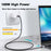 1m 100W PD USB-C QC4.0 4K Cable USB3.1 Gen2 10Gbps Thunderbolt 3 Fast Charging Data Video Transmission Cord for MacBook Air/iPad Pro 2020 - 3