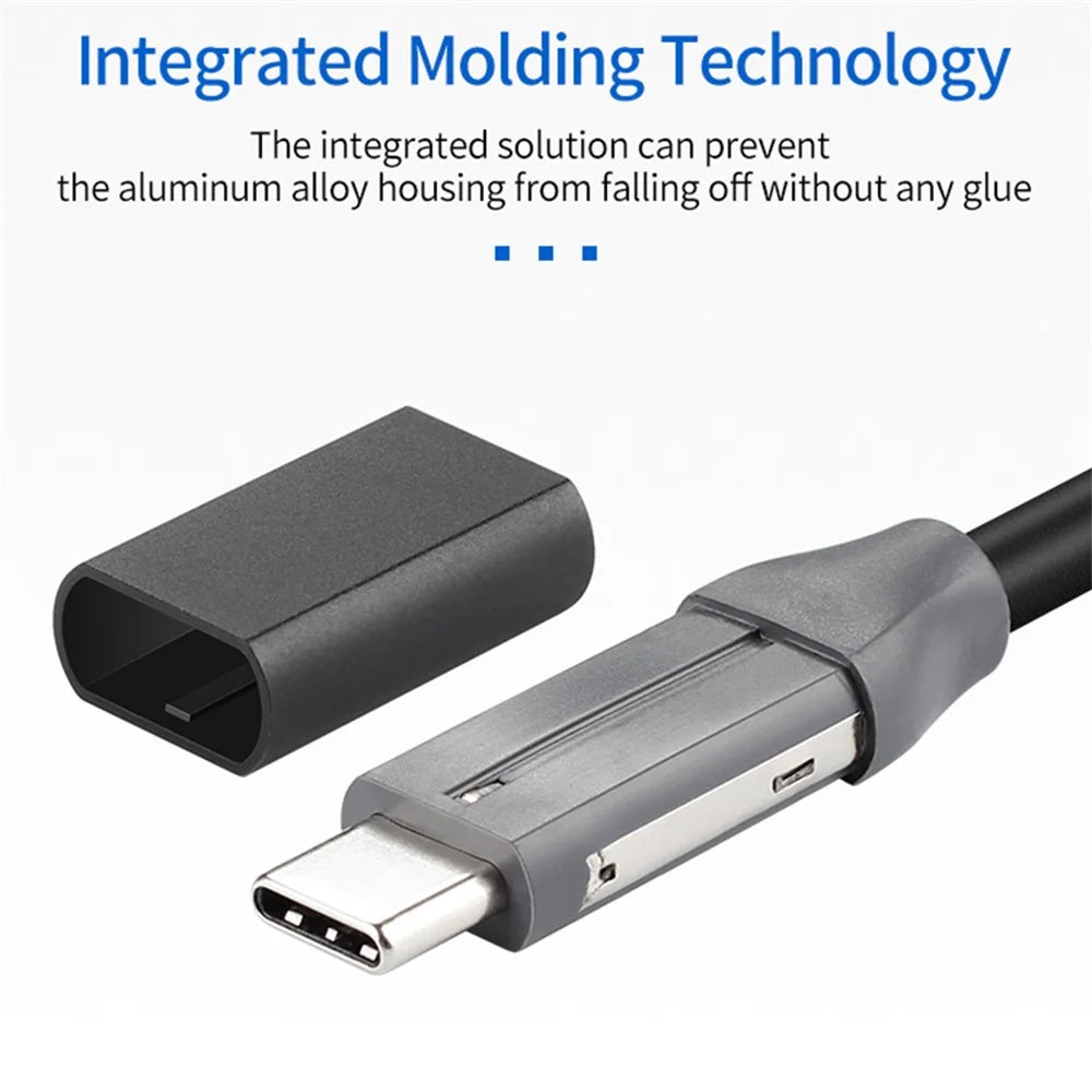 1.2m USB-C to USB-C PD 100W Fast Charging Cable USB3.1 Thunderbolt 3 40Gbps Transmission Cord for MacBook Pro/iPad Pro - 5