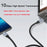 1m Type C Female to C Male Elbow Extension Cable Type C 3.1 Gen2 PD 100W HD Projection Multi-function Cable - 2
