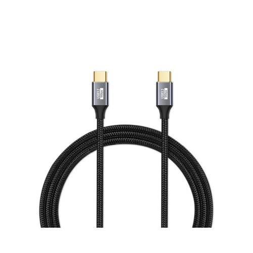 1.5m 100W PD Nylon Braided Type C to Type C Cable USB 3.1 Gen2 10Gbps Full Function USB C Cable (Male to Male) - 1