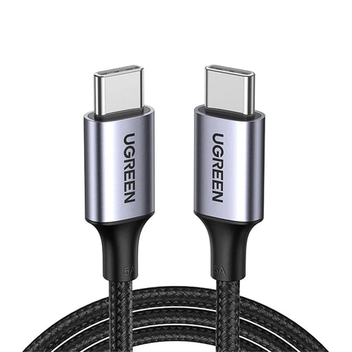 UGREEN 70429 USB C to USB C Nylon Braided Cable 4.0 USB-C PD 100W Power Delivery Fast Charging Sync Data Cable for Samsung S20/MacBook iPad Pro (2m) - 1