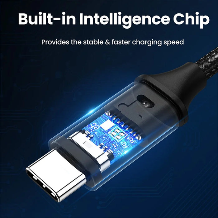 UGREEN 70429 USB C to USB C Nylon Braided Cable 4.0 USB-C PD 100W Power Delivery Fast Charging Sync Data Cable for Samsung S20/MacBook iPad Pro (2m) - 6