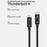 0.8m 100W Fast Charging Thunderbolt 4 Cable 40Gbps Data Transfer Cord Thunderbolt 4 Male to Male Adapter Cable for Thunderbolt 4 Docking Station - Black - 3
