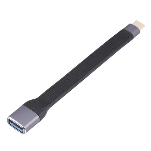 13.6cm USB Cable Type-C Male to USB3.0 Female Cable 10Gbps High-speed Data Transfer Flexible Cord Support Charging - 1