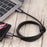 140W 2m Type-C Male to Type-C Male Braided Data Cable USB 2.0 Transfer Speed Connector Compatible with Type-C Port Devices - 3