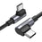 UGREEN 1m USB C to Type C 90 Degree Right Angle Data Cable 100W PD Fast Charge for Laptop/Smartphone/Tablet - 1