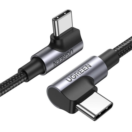 UGREEN 1m USB C to Type C 90 Degree Right Angle Data Cable 100W PD Fast Charge for Laptop/Smartphone/Tablet - 1