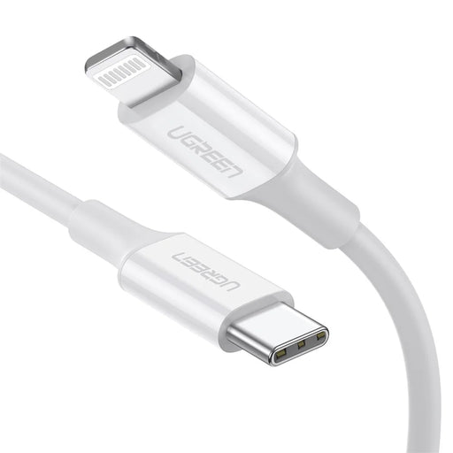 UGREEN 0.5m 3A PD Fast Charging Wire MFI Certified Type-C to Lightning 480Mbps High Speed Data Cable - 1