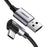 UGREEN 70255 3m Braided Extra Long Length Elbow Design USB 2.0 to Type-C Aluminum 18W Fast Charging Cable - 1