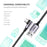 UGREEN 70255 3m Braided Extra Long Length Elbow Design USB 2.0 to Type-C Aluminum 18W Fast Charging Cable - 5