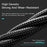 ESSAGER 2m Phone Charge Cable USB to Micro USB 2.4A Fast Charging 480Mbps Transfer Wire LED Light Design Cord - Black - 7
