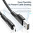 ESSAGER 1m USB to Micro USB Fast Charging Cable 480Mbps Transmission Cord with LED Light Indicator - Black - 3
