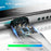 ESSAGER 1m USB to Micro USB Fast Charging Cable 480Mbps Transmission Cord with LED Light Indicator - Black - 5