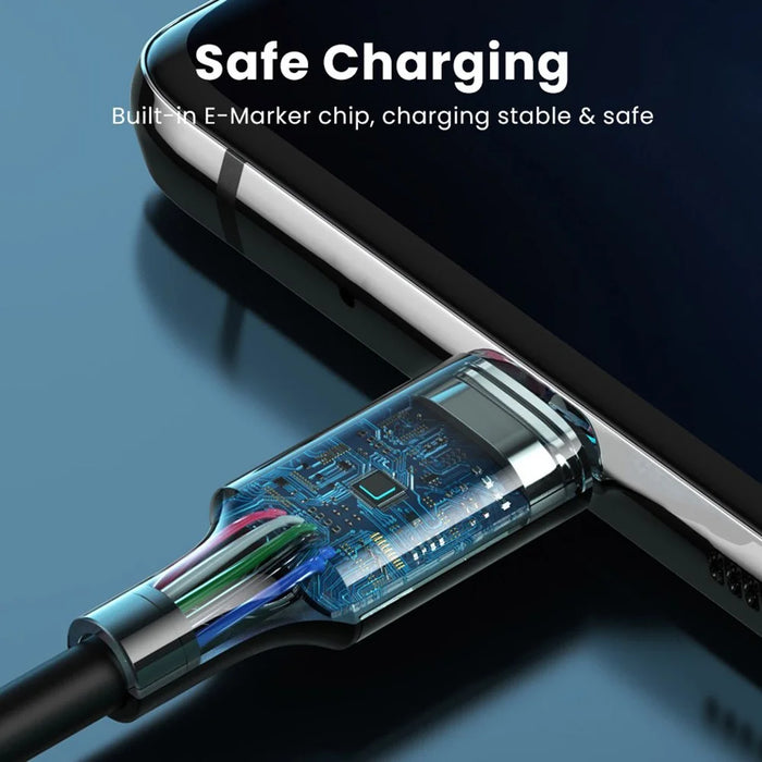 UGREEN 30700 for iPhone 15 Series 0.5m 100W USB-C to USB-C Cable 5A PD Fast Charging Type-C Data Cable for MacBook / iPad Pro - 4