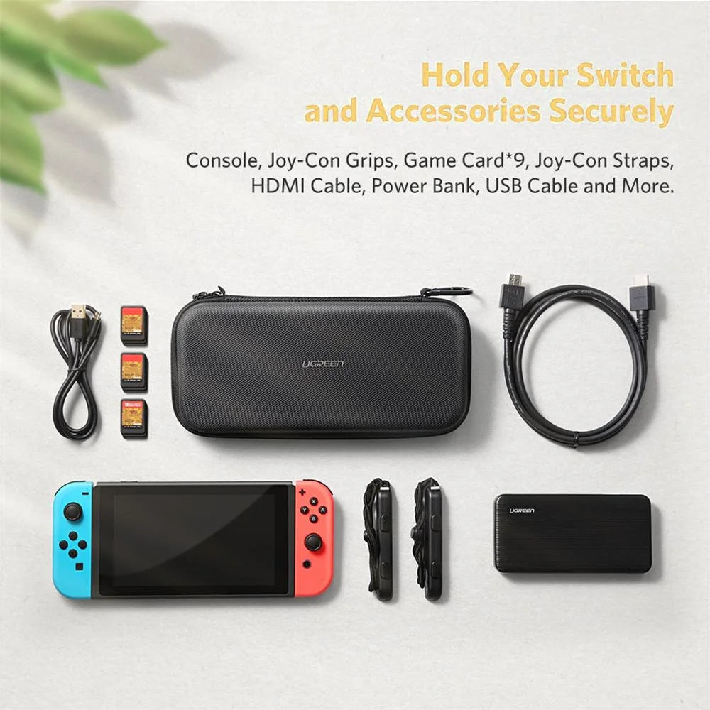 UGREEN Storage Bag for Nintendo Switch Oxford Cloth Anti-drop Portable Case with Carabiner - 3