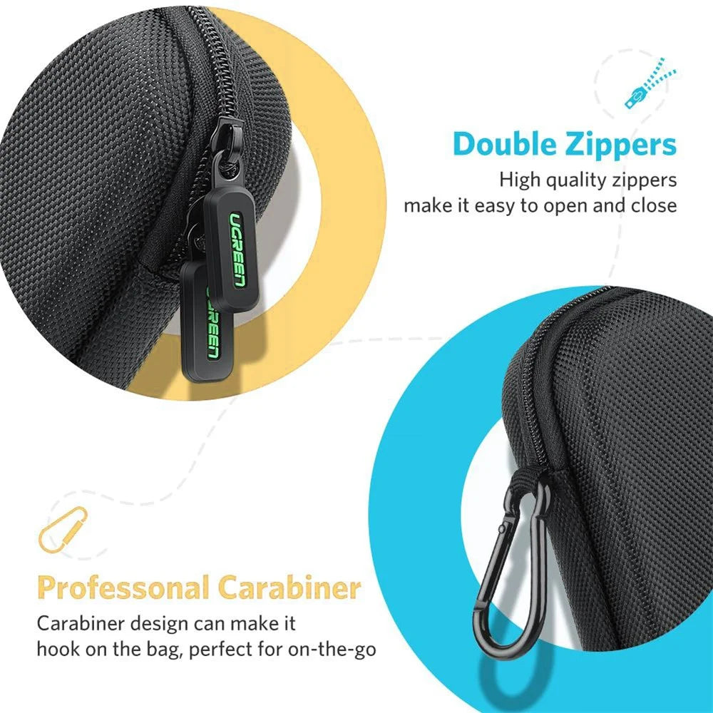 UGREEN Storage Bag for Nintendo Switch Oxford Cloth Anti-drop Portable Case with Carabiner - 5